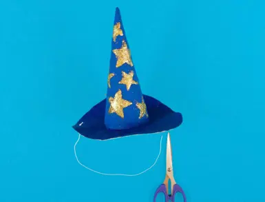 DIY Halloween-Kostüm Hexenhut 10