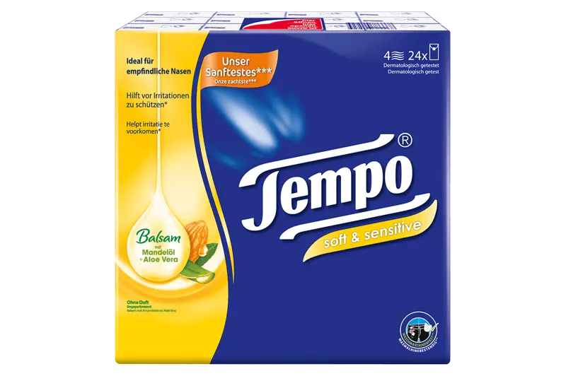 Slider main image for Tempo Mouchoirs  Soft & Sensitive 2