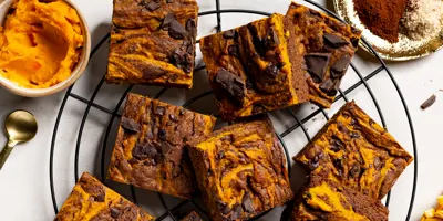 Kürbis-Brownies mit Ingwer
