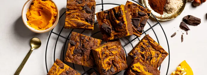 Kürbis-Brownies mit Ingwer