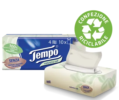 Fazzoletti Tempo Natural & Soft