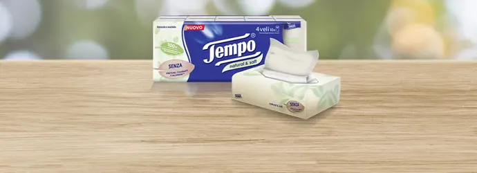 Fazzoletti Tempo Natural & Soft