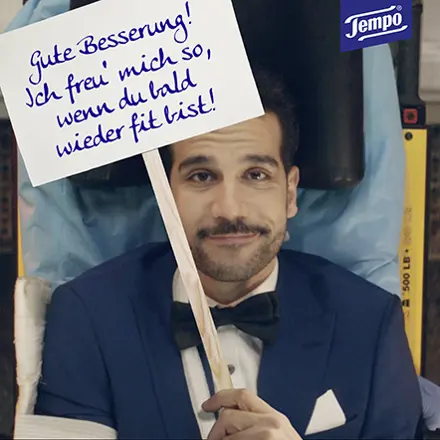 Gute Besserung! Ich freu' mich so, wenn du bald wieder fit bist!