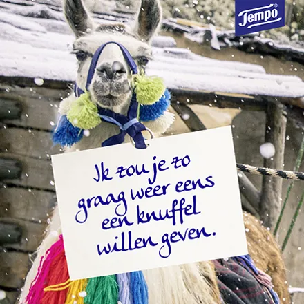 Ik zou je zo graag weer eens een knuffel willen geven.