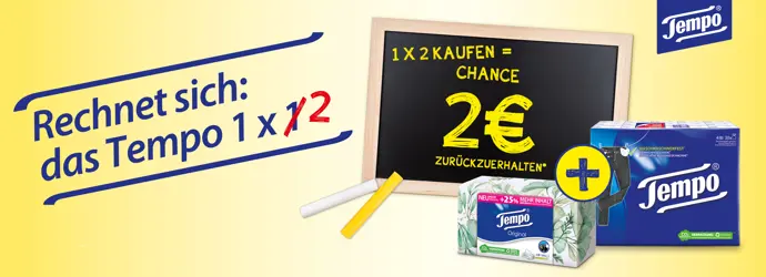 Teilnahmebedingungen „Tempo Geld zurück-Aktion“