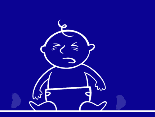 Veeg de neus van je baby af met een zachte tissue