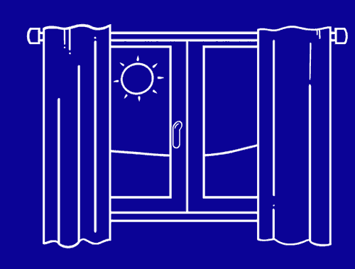 Fenster öffnen, um Feuchtigkeit abzuführen