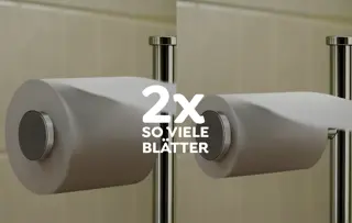 Doppelte Papiermenge, weniger Aufwand