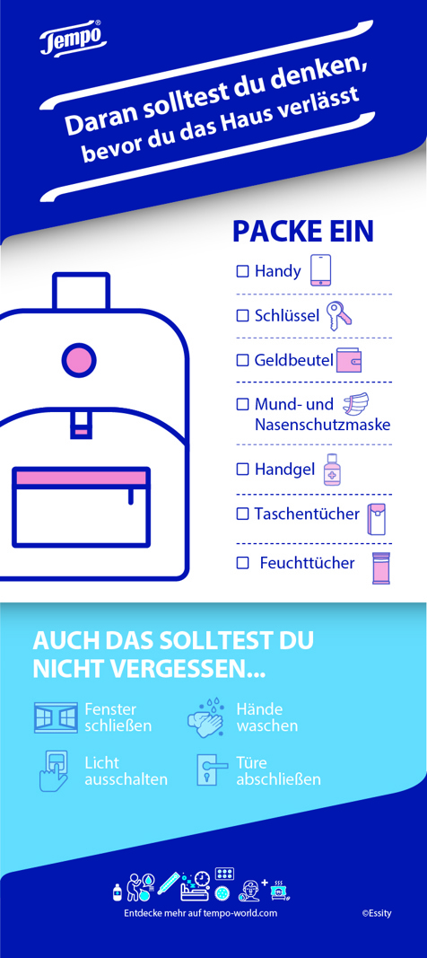 Checkliste zum Handtasche packen