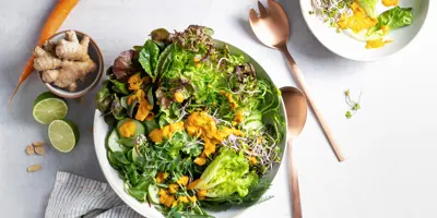 Möhren-Dressing mit Ingwer