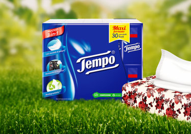 Nuovi Fazzoletti Tempo 3-in-1: i più morbidi di sempre, resistenti in lavatrice e biodegradabili