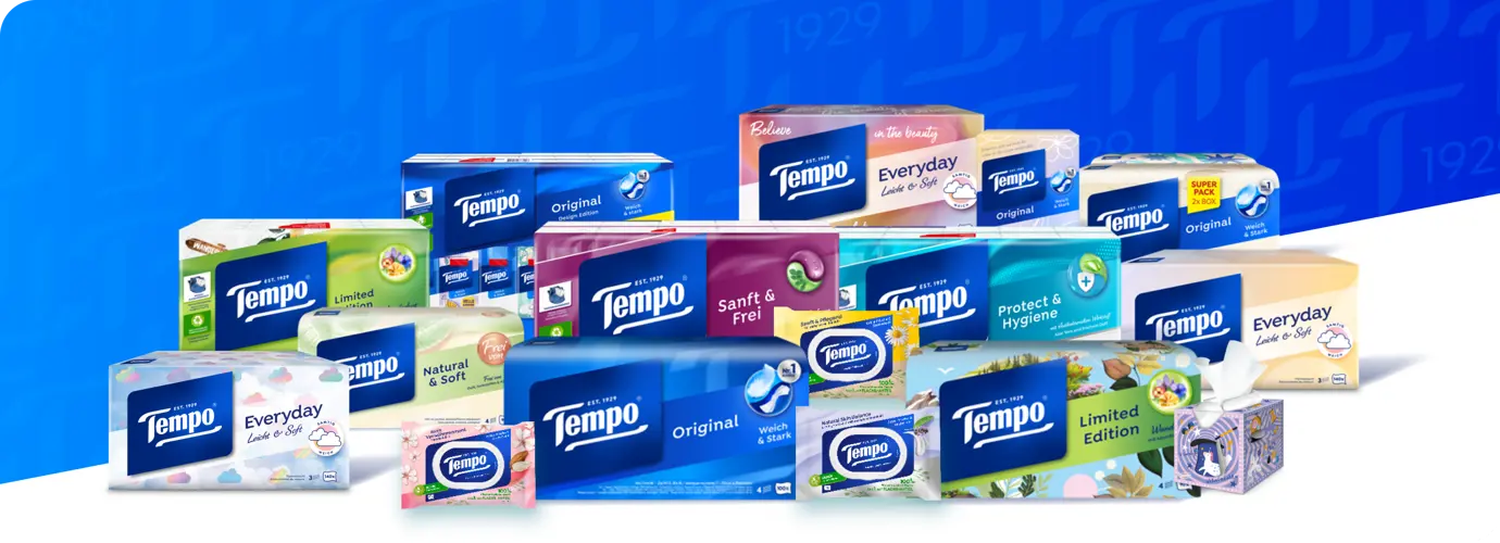 Mit Tempo jetzt die gute alte Zeit feiern und die neuen Designer-Packs gewinnen!