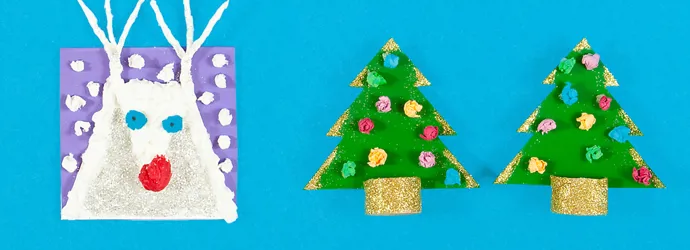 2 bellissime idee per biglietti di Natale fai da te per bambini