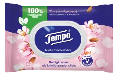 Die neuen Tempo Feuchte Toilettentücher