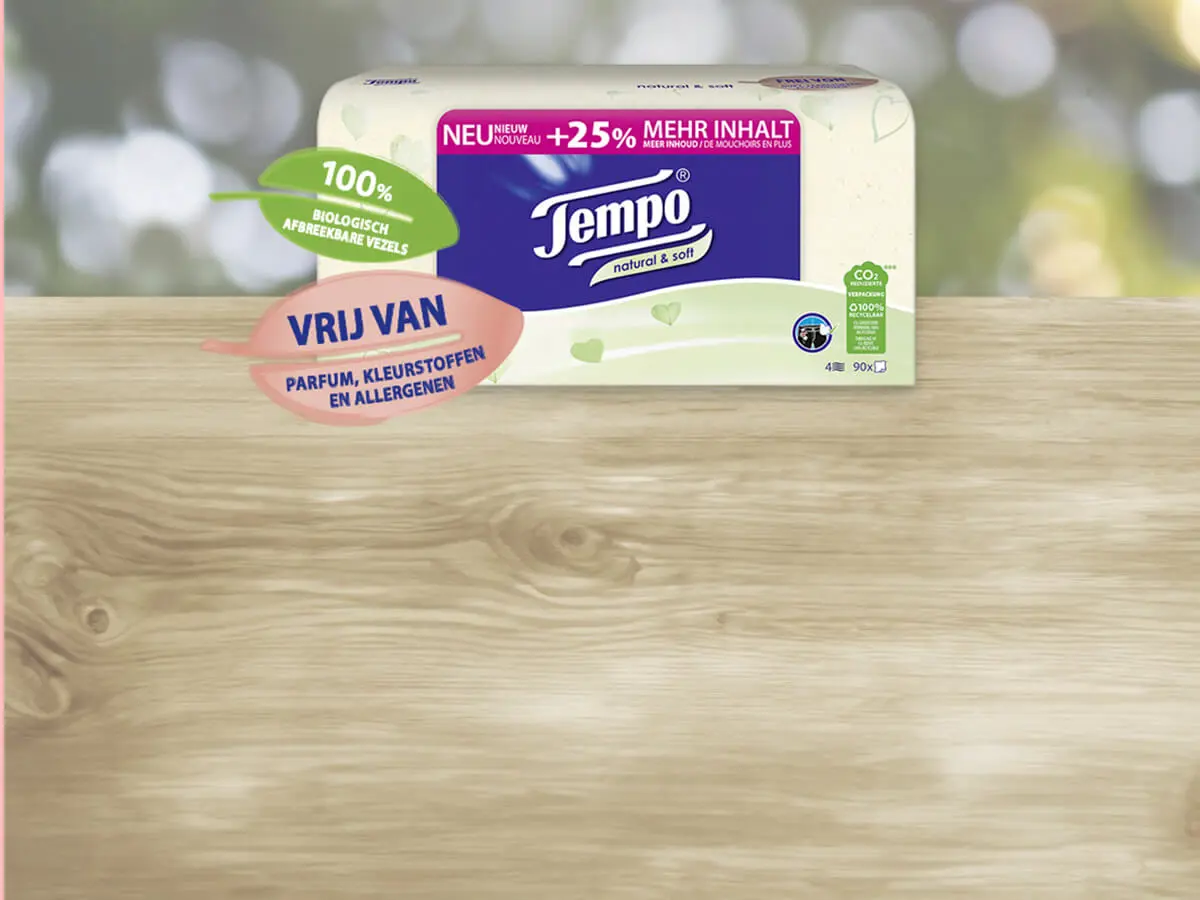 Tempo natural&soft Tissuebox